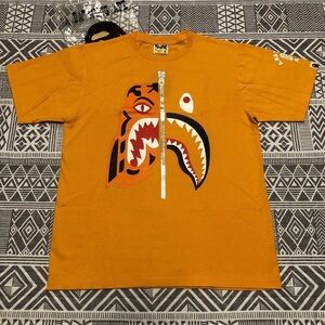 A Bathing Ape Bape Tiger Shark Tee Shirt Size Medium